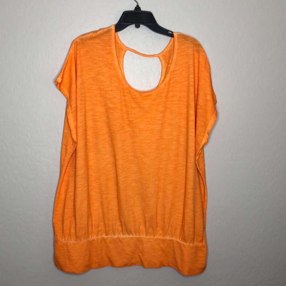 Lane Bryant Kimono Blouse Top Back Cut 100% Cotton